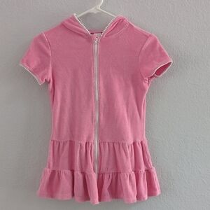 Cat & Jack Pink Zip-Up Hoodie Dress